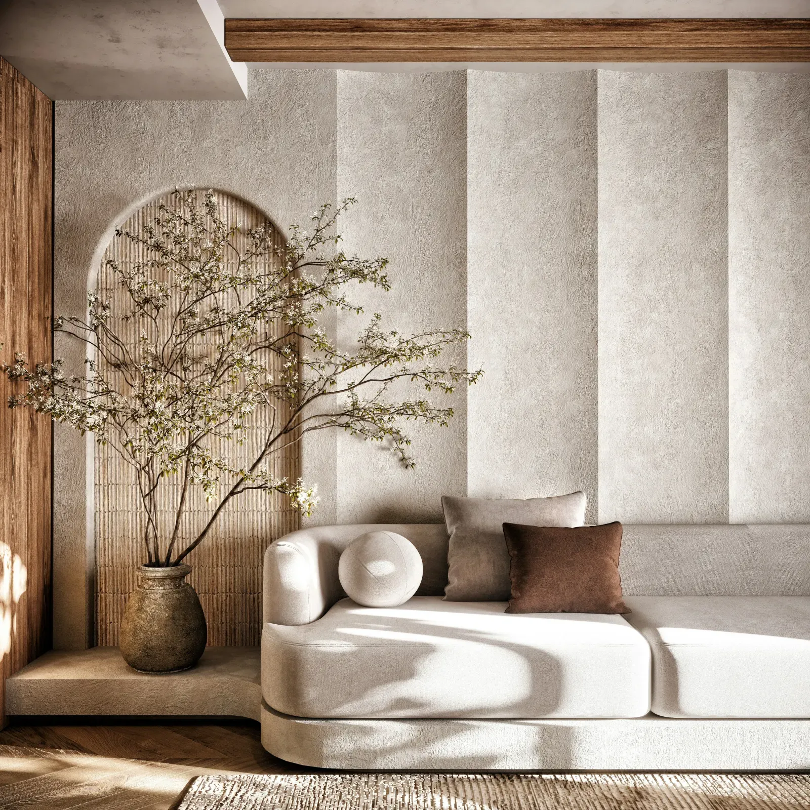 Heller Wohn- und Essbereich im Cozy Nest